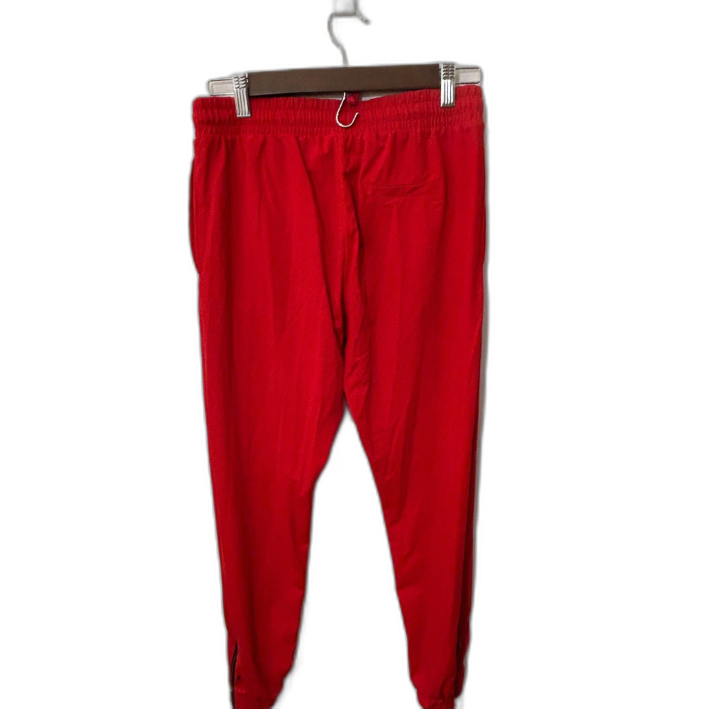Zyia Active Red Joggers Pants Size S Athletic Zip Ankle Stretch - Picture 2 of 7